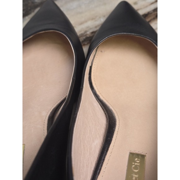 Louise et Cie Jordyna Black Pumps 2.5 Heel Pointed Toe Size 8.5 39 Office - Picture 10 of 12